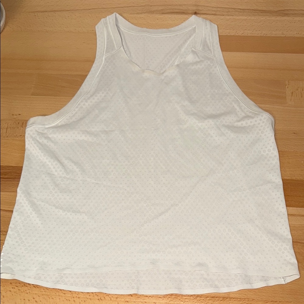 White Sleeveless Tank Top